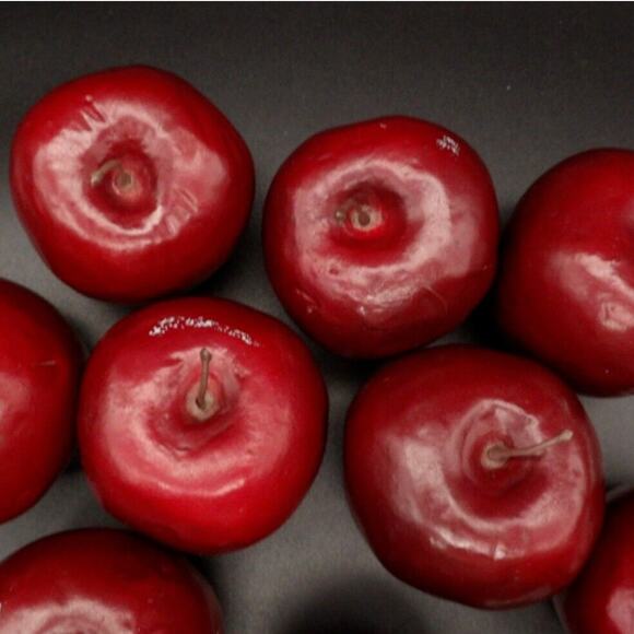 Set of 9 Red Artificial Apples Weighted Realistic Fruit Home Table Decor - Picture 3 of 6
